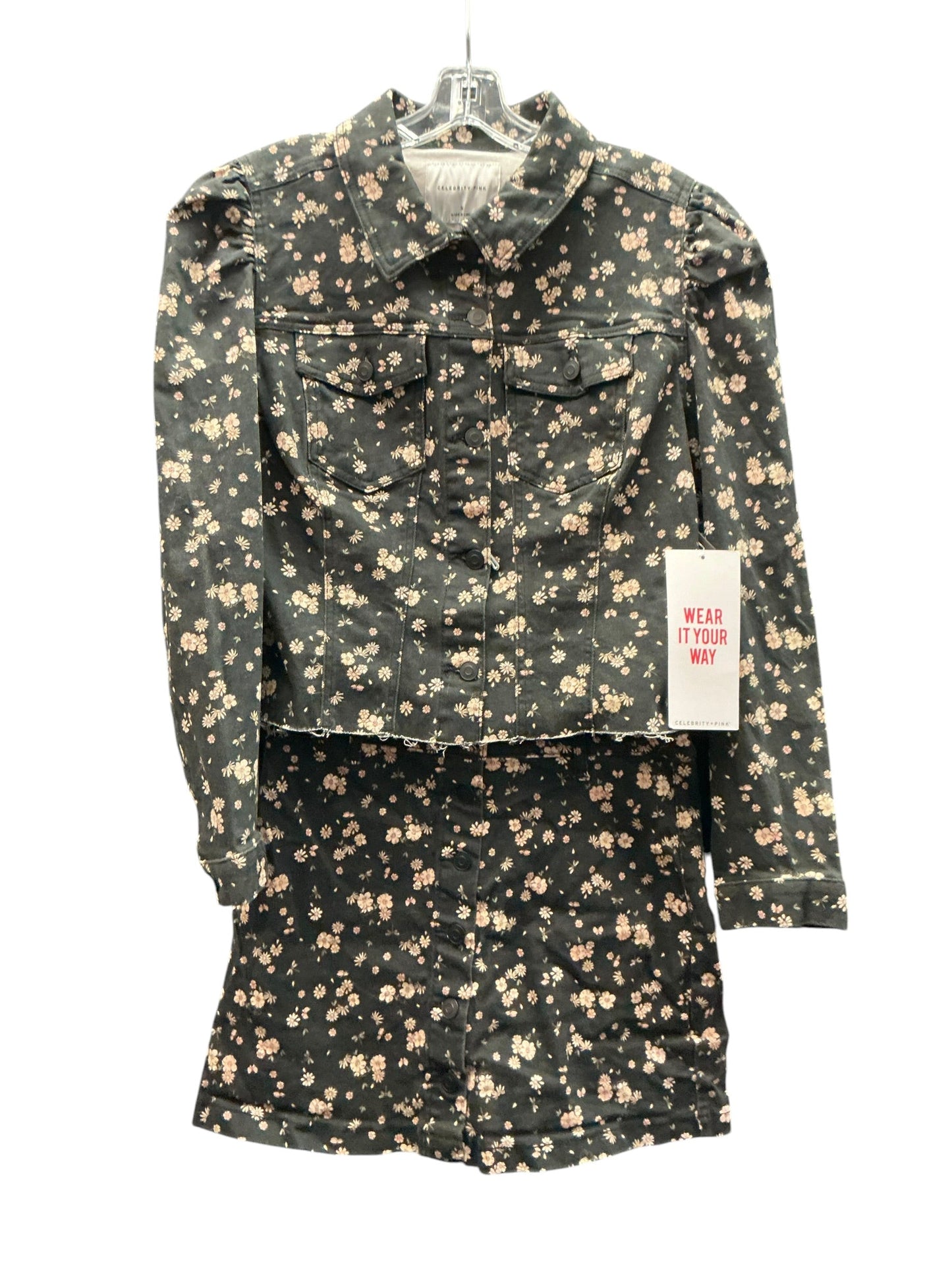 Top 2Pc Ls By Celebrity Pink In Floral Print, Size:M