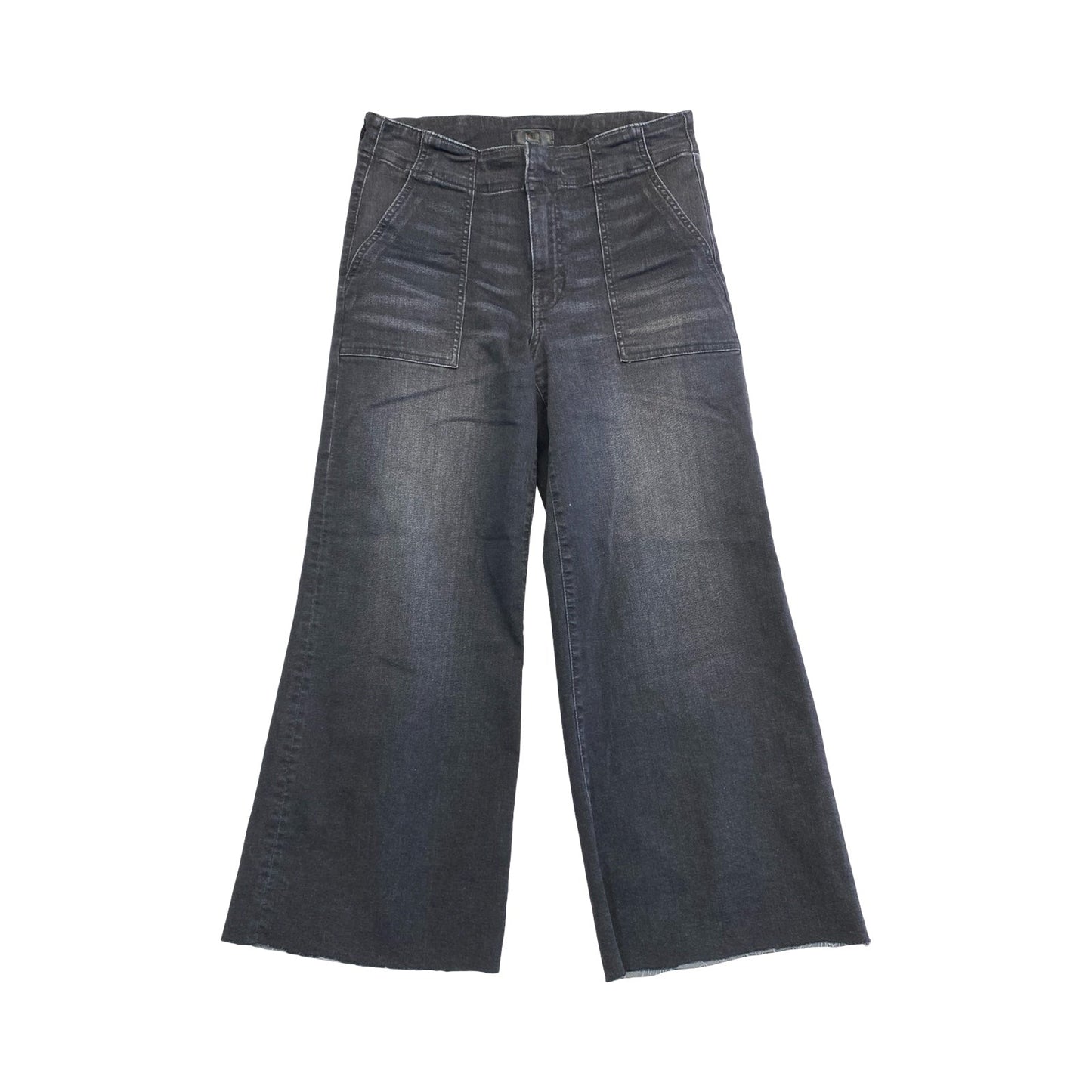 Jeans Cropped By Kut In Black Denim, Size:6