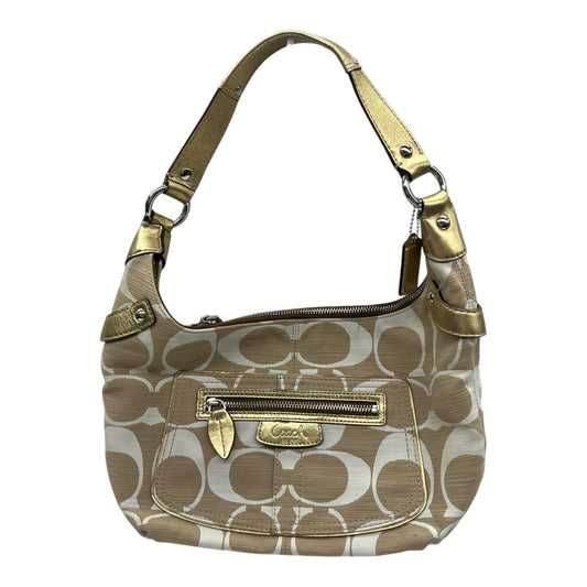 Handbag Designer By Coach In Tan, Size:Medium