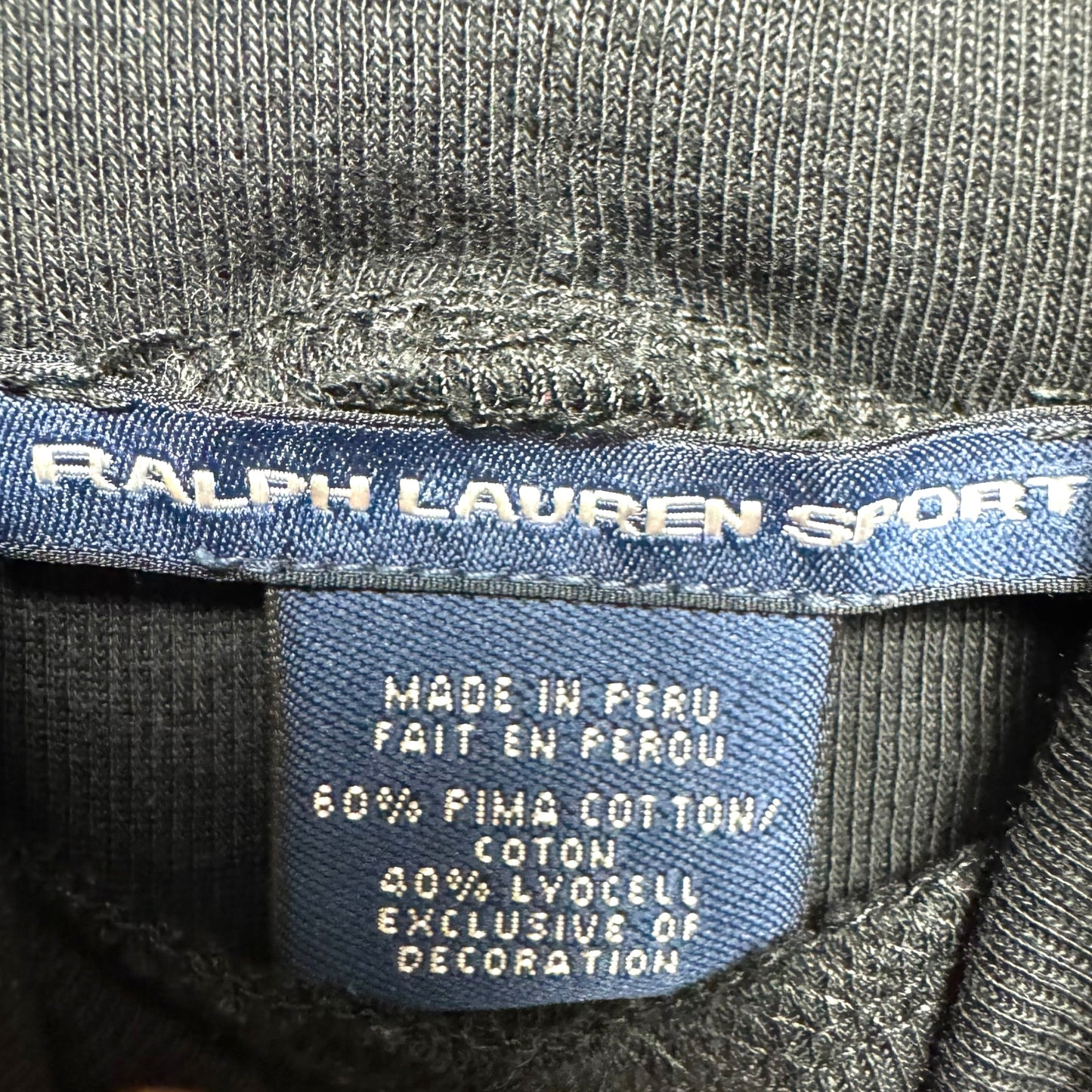 Turtleneck Top Long Sleeve Basic By Ralph Lauren Sport In Black, Size: M