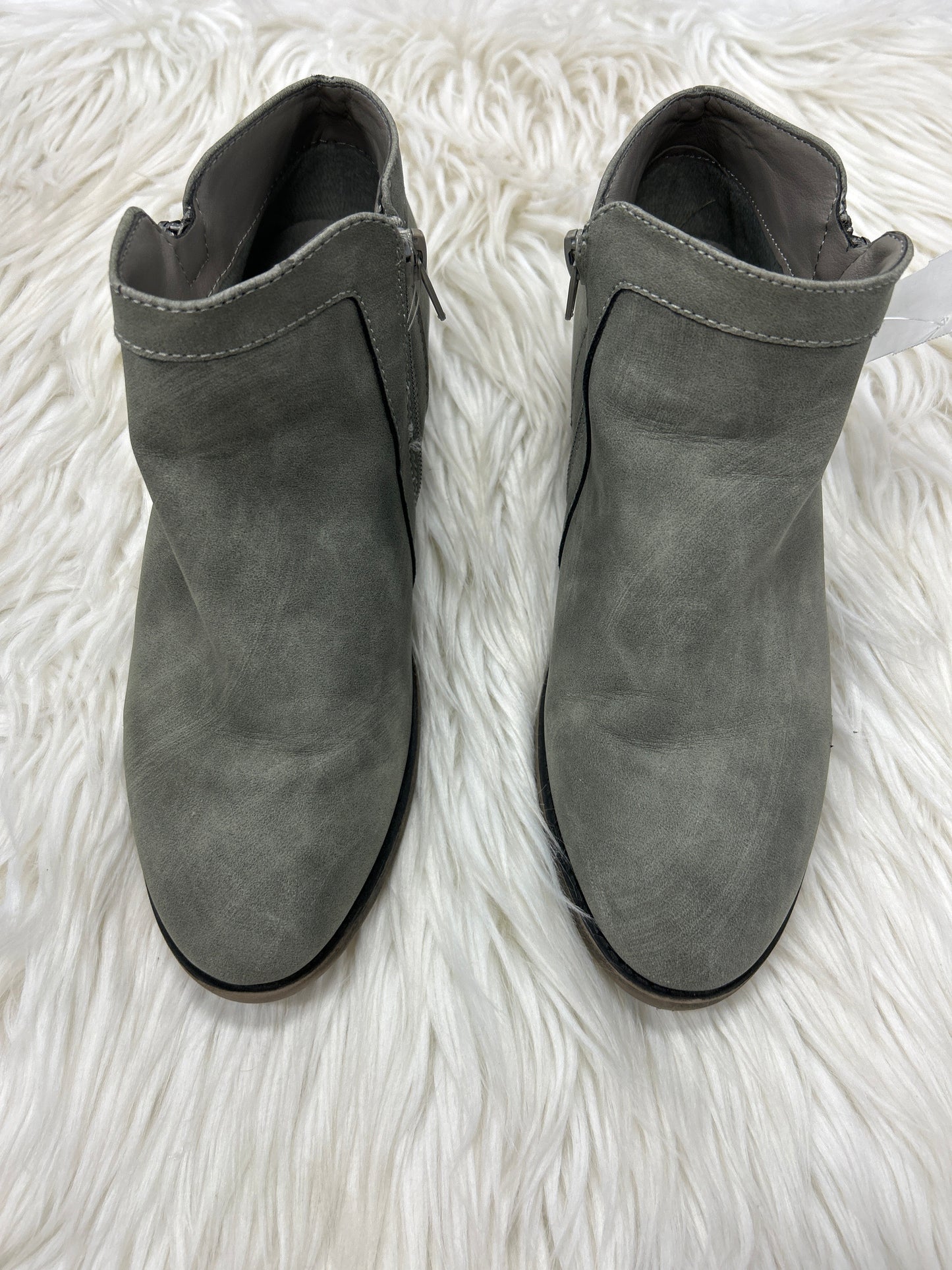 Boots Ankle Heels By Maurices In Grey, Size:8