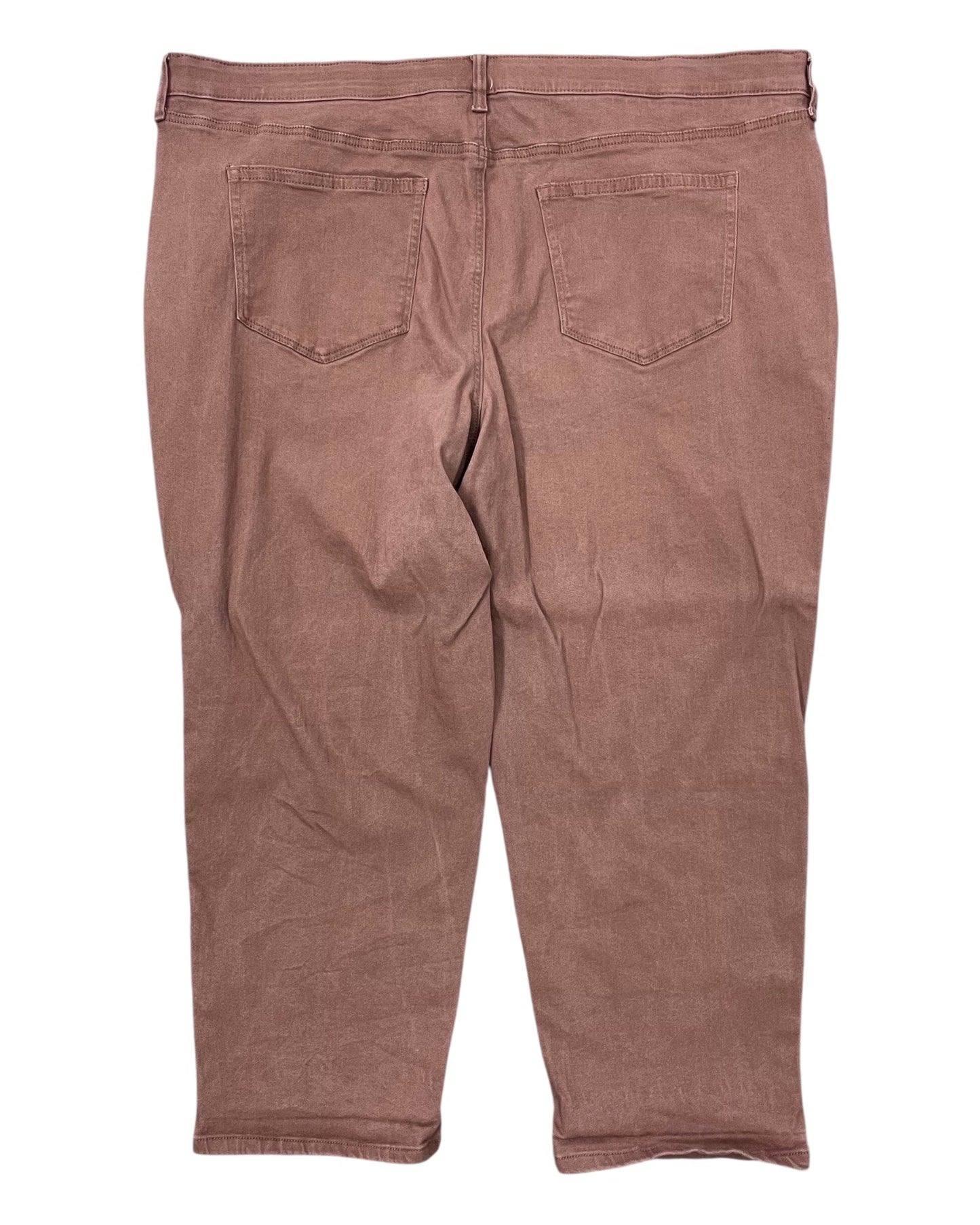 Jeans Straight By Sonoma In Brown Denim, Size:24