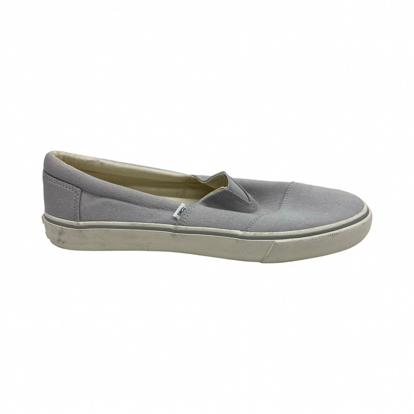 Shoes Flats By Toms In Grey, Size:11