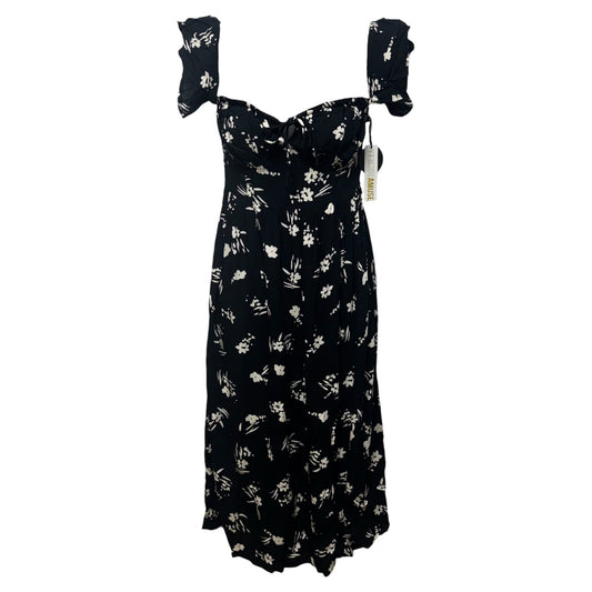 Regency Off the Shoulder Midi Dress By Amuse Society In Black & White, Size: XS