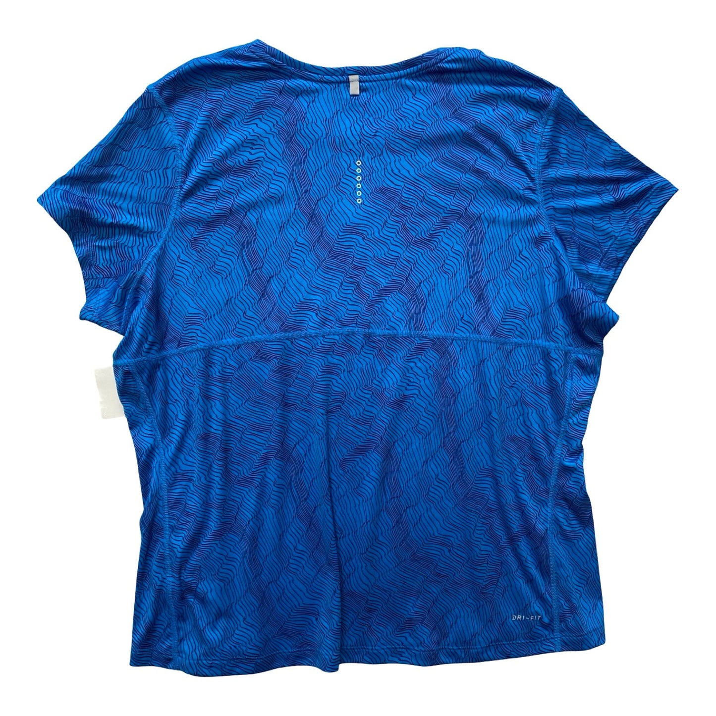 Athletic Top Ss By Nike In Blue, Size:2X