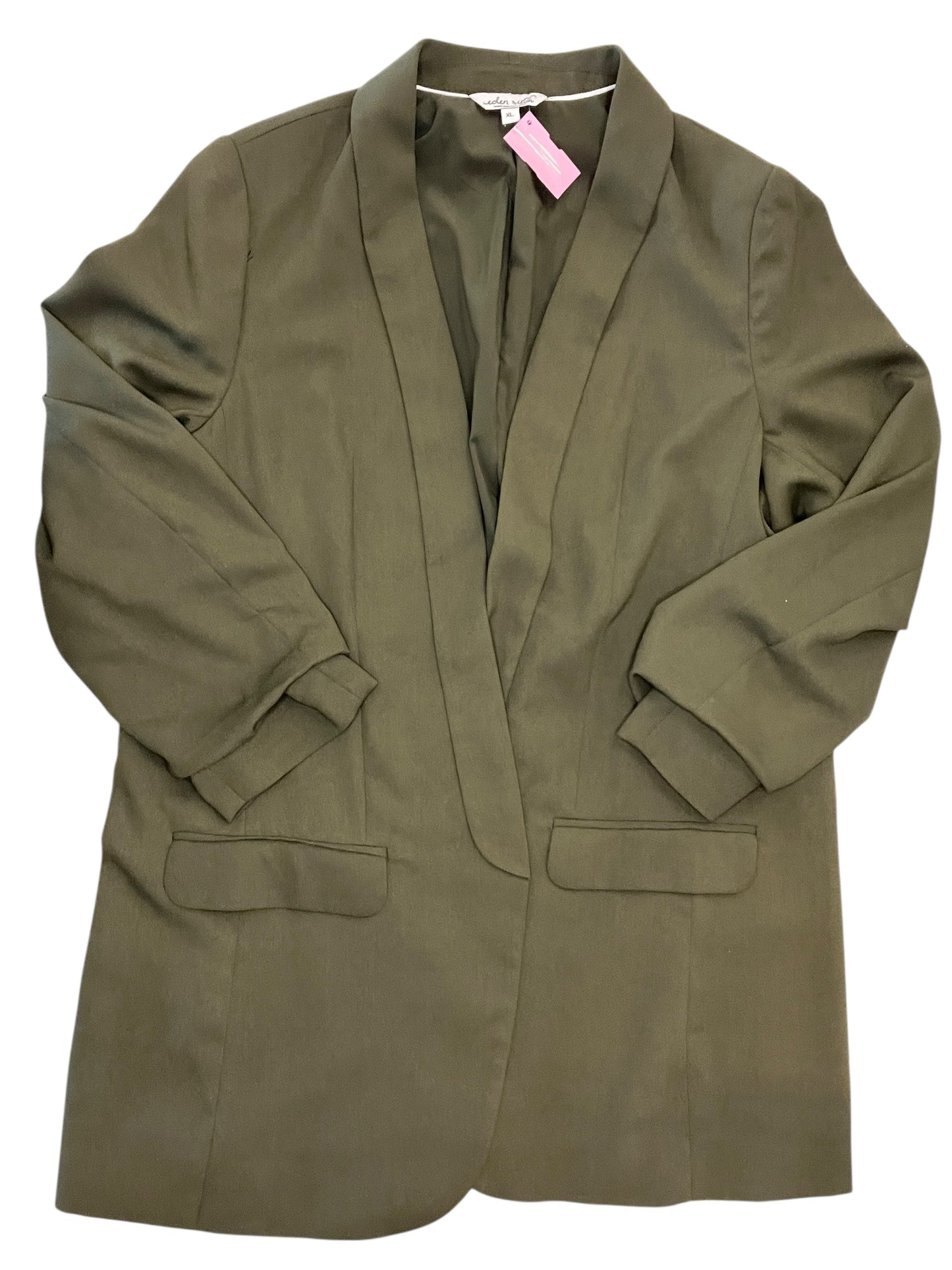 Blazer By Clothes Mentor In Green, Size:Xl