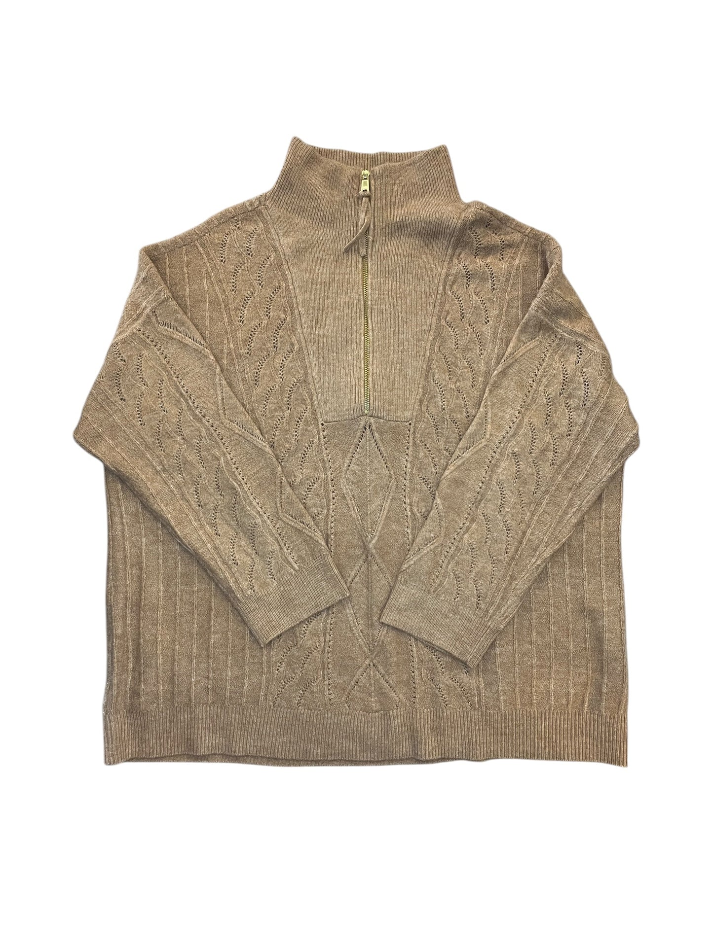 Sweater By Talbots In Brown, Size:2X