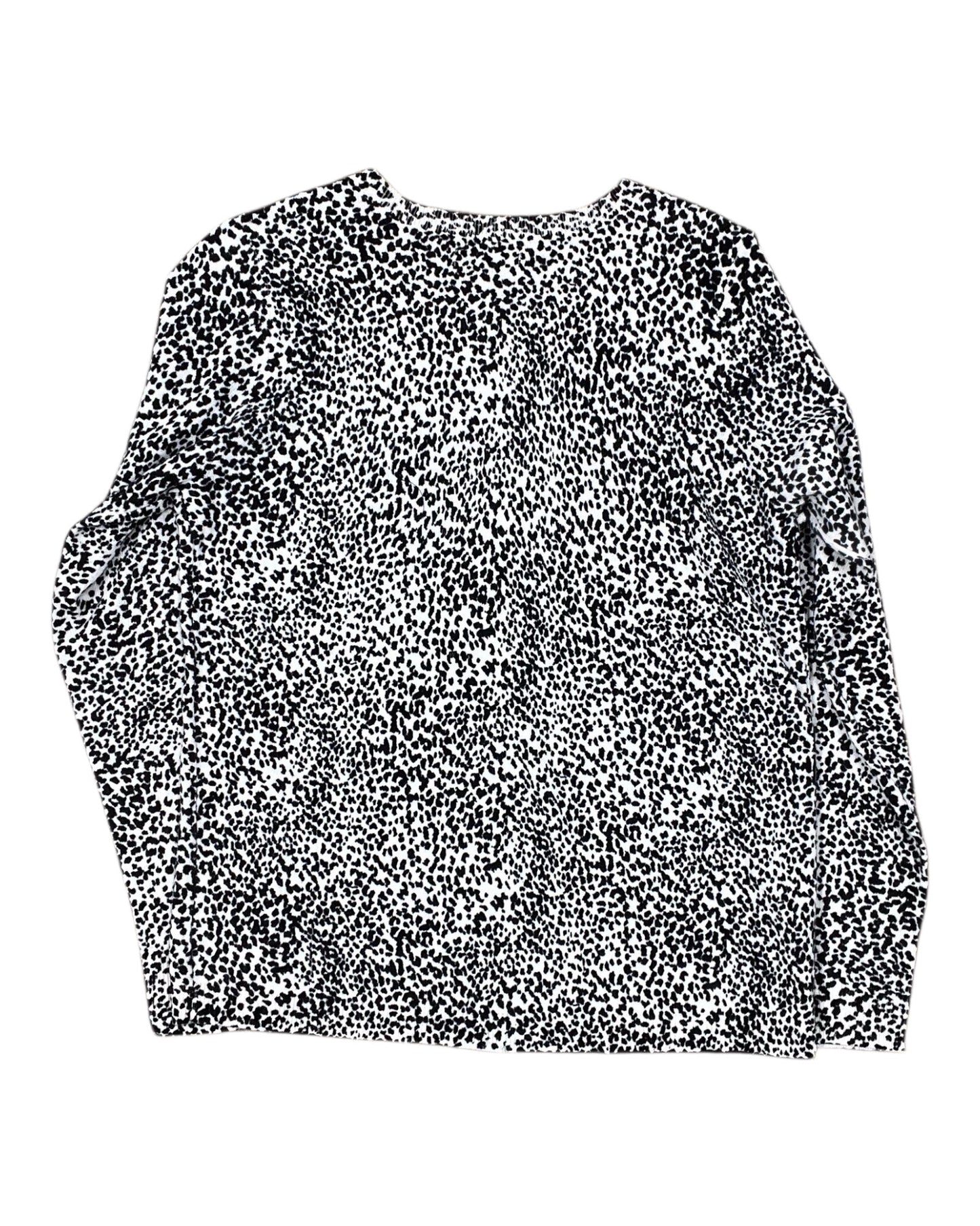 Sweater By Croft And Barrow In Black & White, Size:M