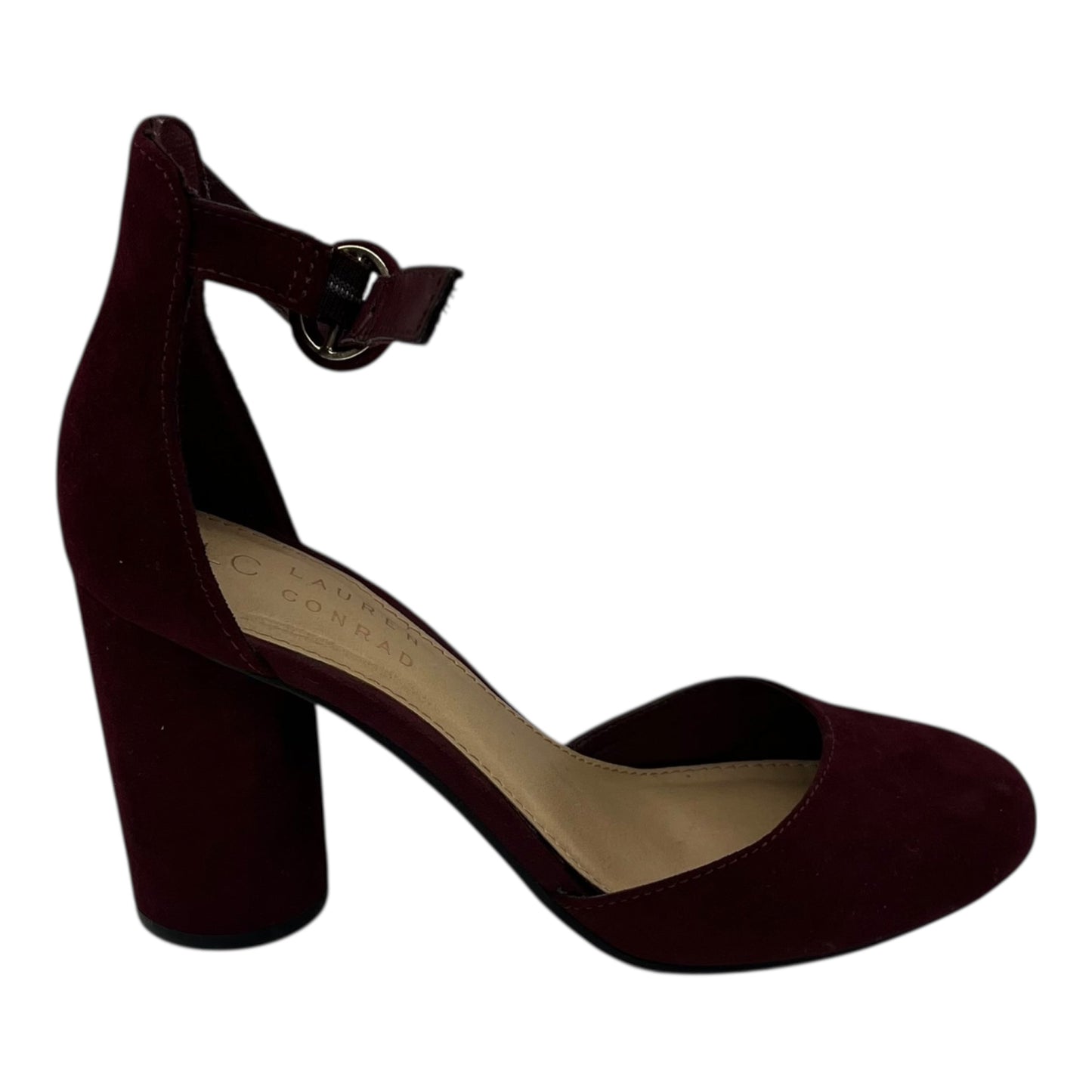 Shoes Heels Block By Lc Lauren Conrad In Maroon, Size:6