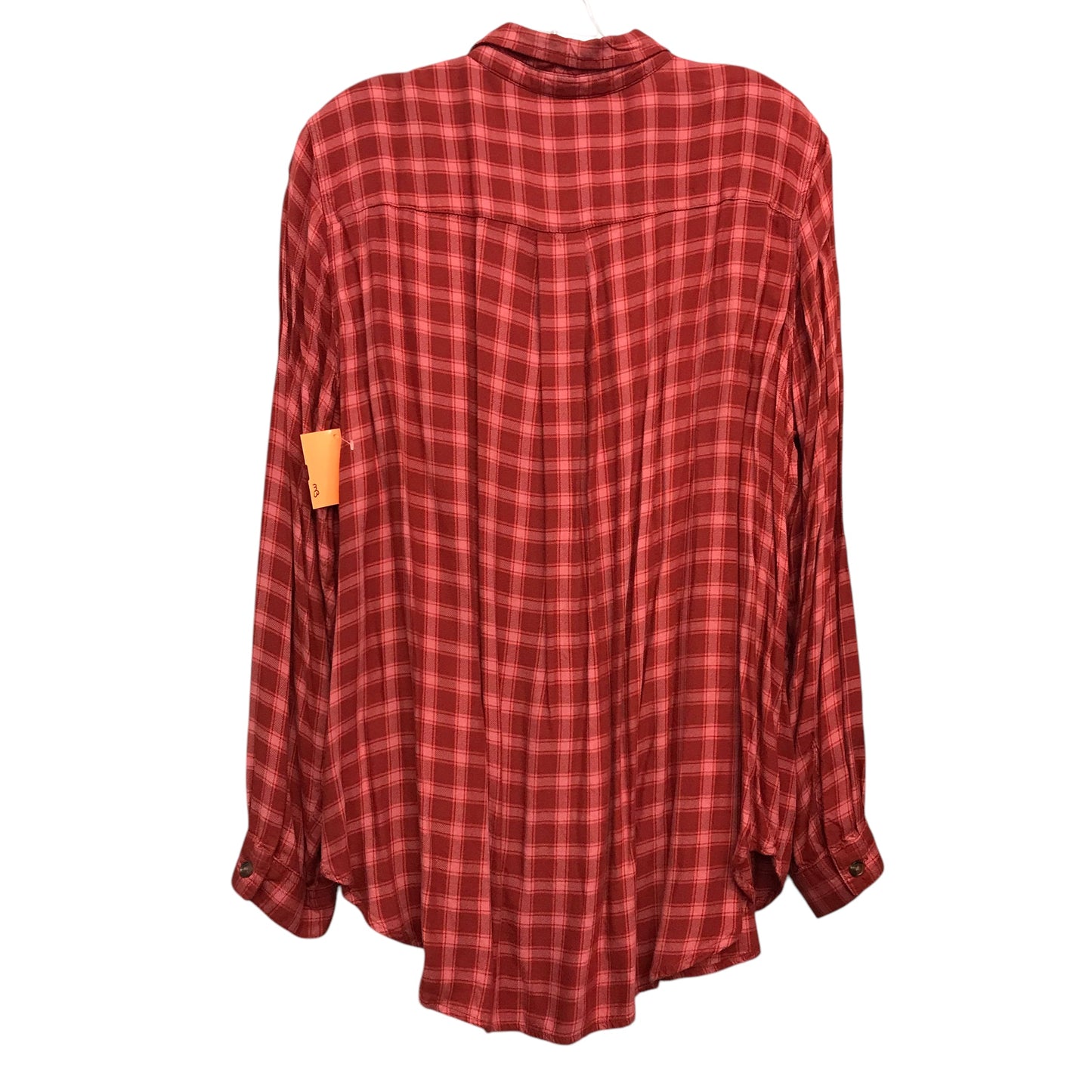Top Ls By Terra & Sky In Plaid Pattern, Size:1X