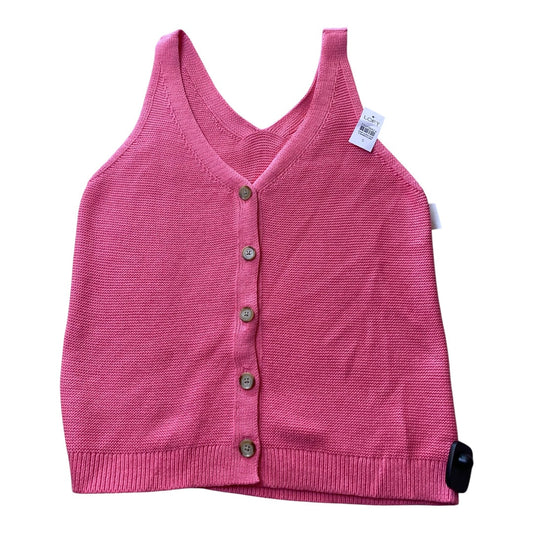 Top Sleeveless By Loft In Pink, Size:S