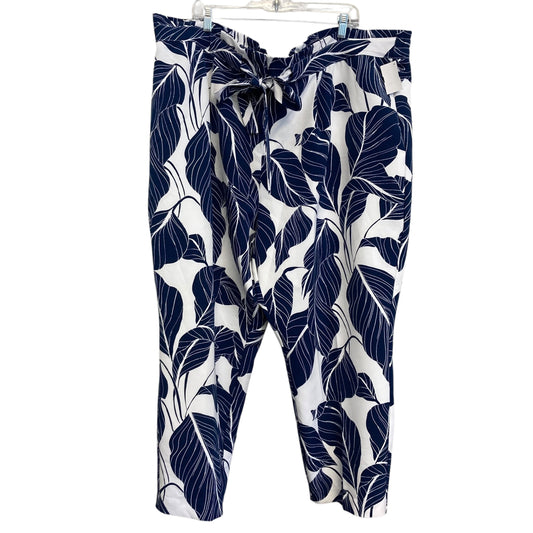 Pants Lounge By Liz Claiborne In Blue & White, Size:24