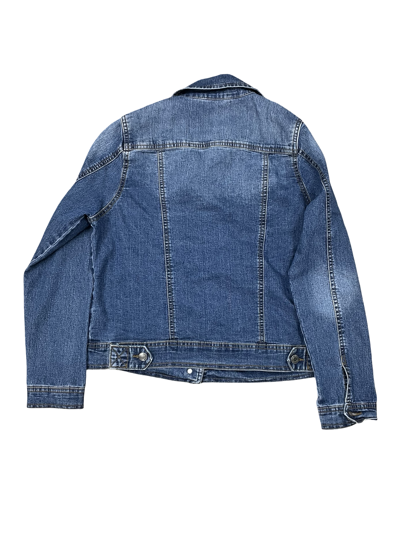 Jacket Denim By Relativity In Blue Denim, Size:M