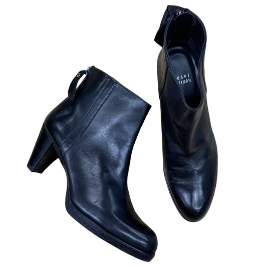 Boots Designer By Stuart Weitzman In Black, Size:5