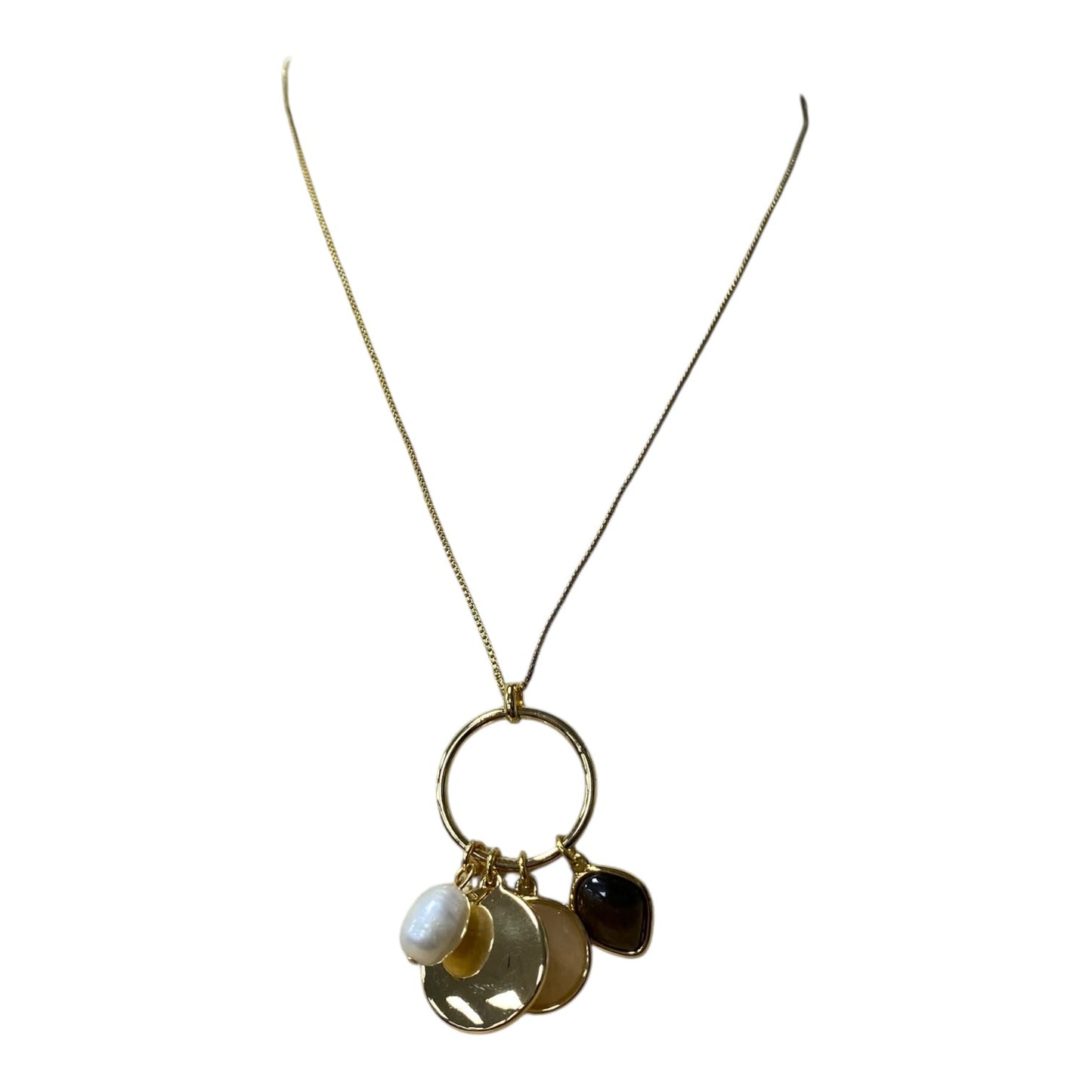 Necklace Pendant By Ann Taylor In Gold