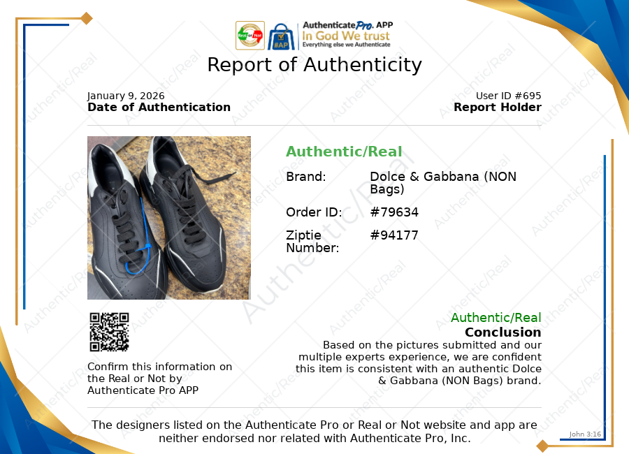 Shoes Luxury Designer By Dolce And Gabbana In Black & White, Size: 7.5