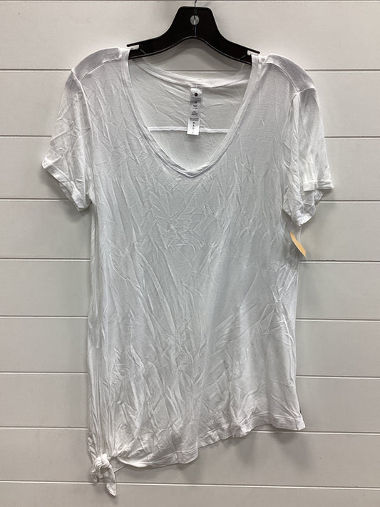 Athletic Top Ss By Yogalicious In White, Size:M