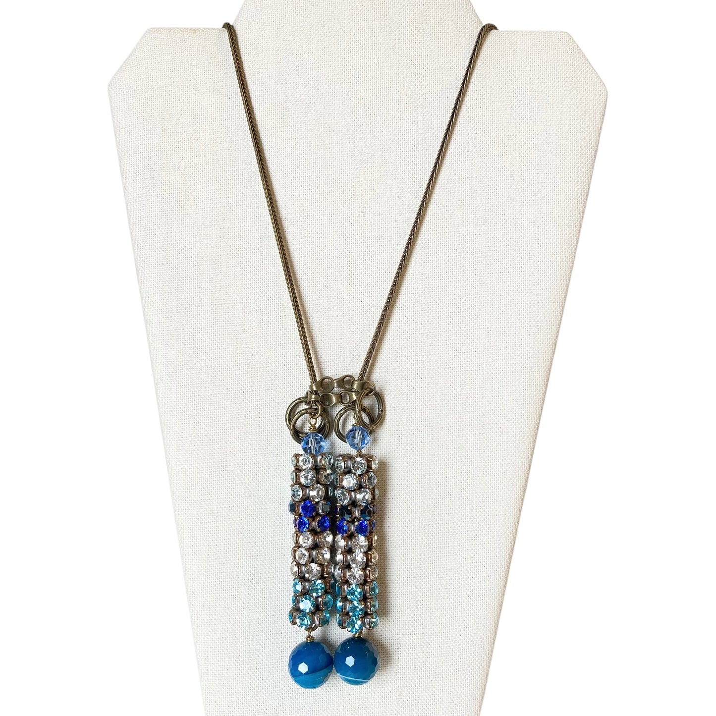 Necklace Statement By Aris Geldis In Blue