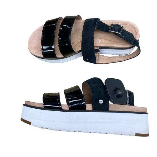 Sandals Designer By Ugg In Black & White, Size:6