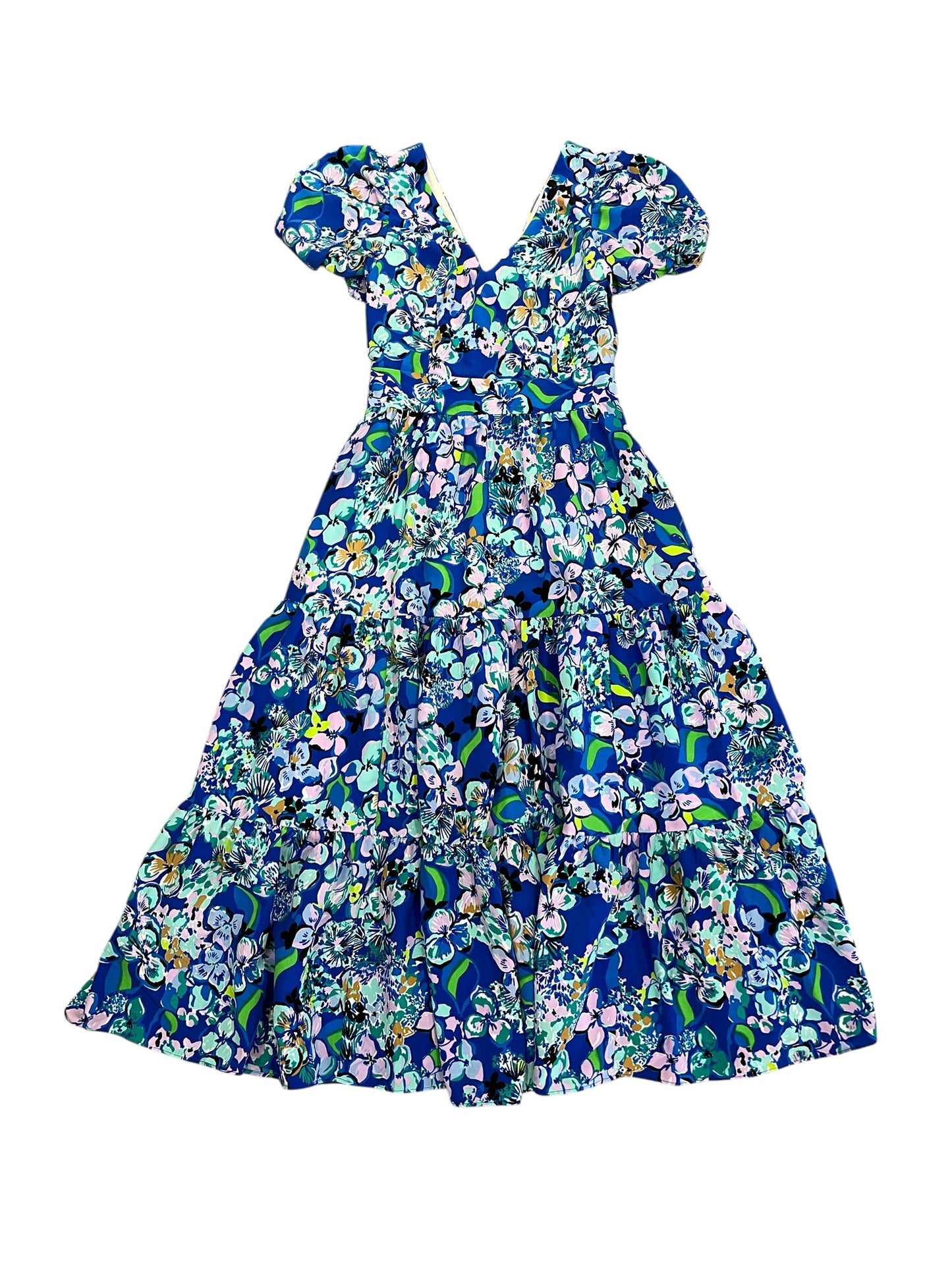 Dress Designer By Lilly Pulitzer In Blue, Size:Xs