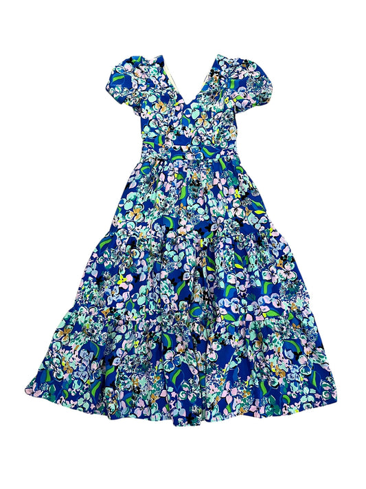 Dress Designer By Lilly Pulitzer In Blue, Size:Xs