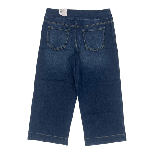 Jeans Cropped By Kim Rogers In Blue Denim, Size:12