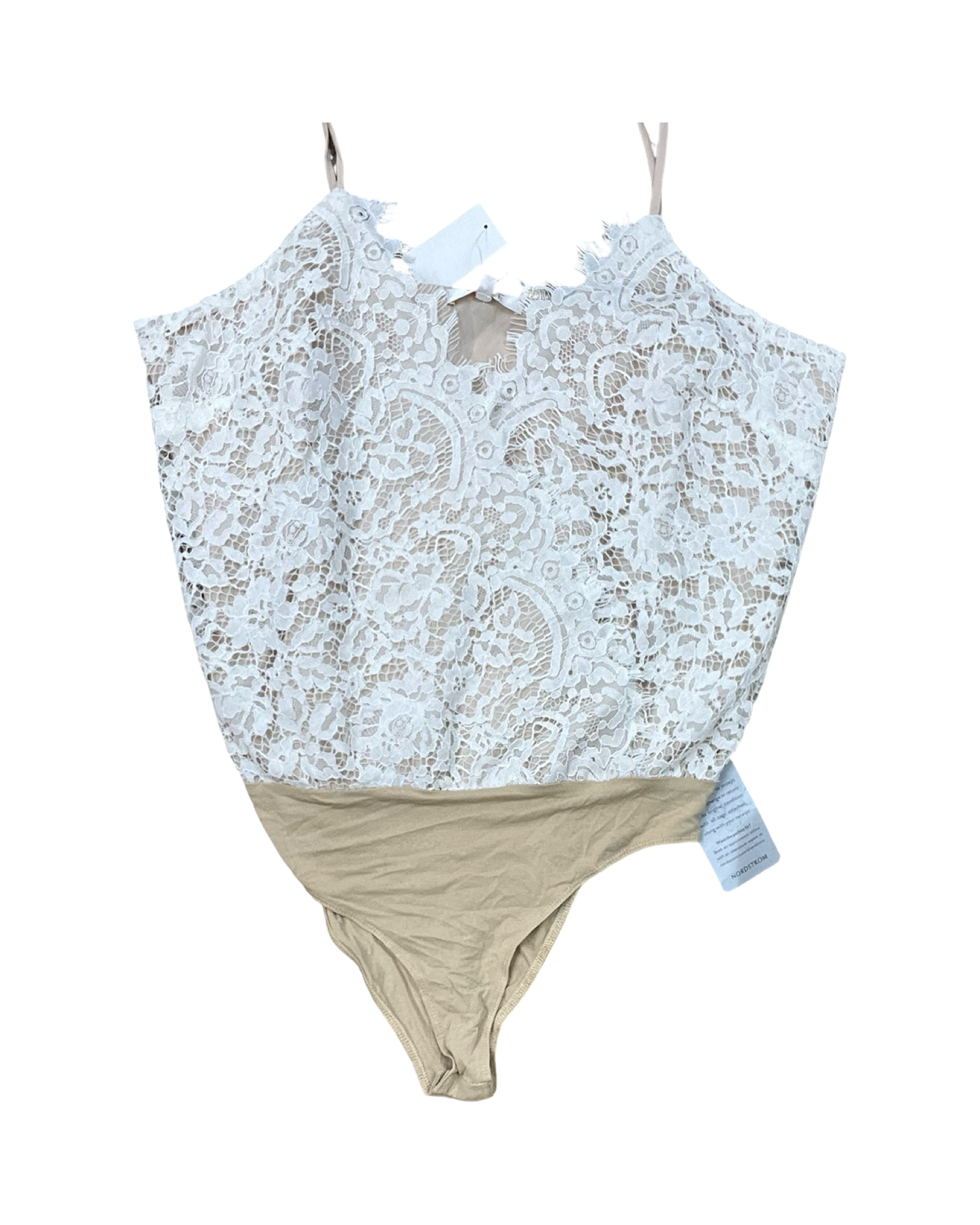 Bodysuit By Wayf In Tan & White, Size:Xl