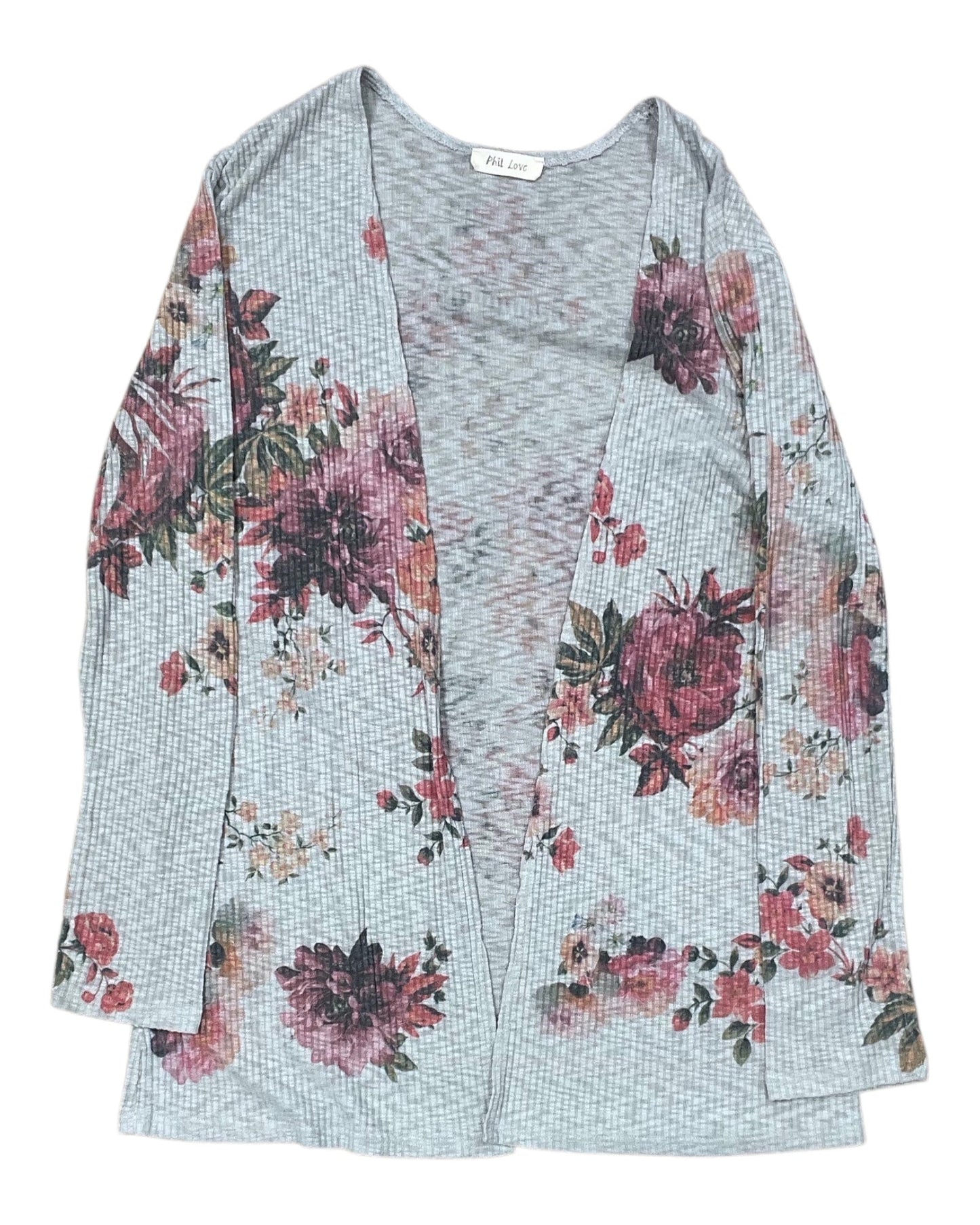 Cardigan By Clothes Mentor In Grey, Size:S