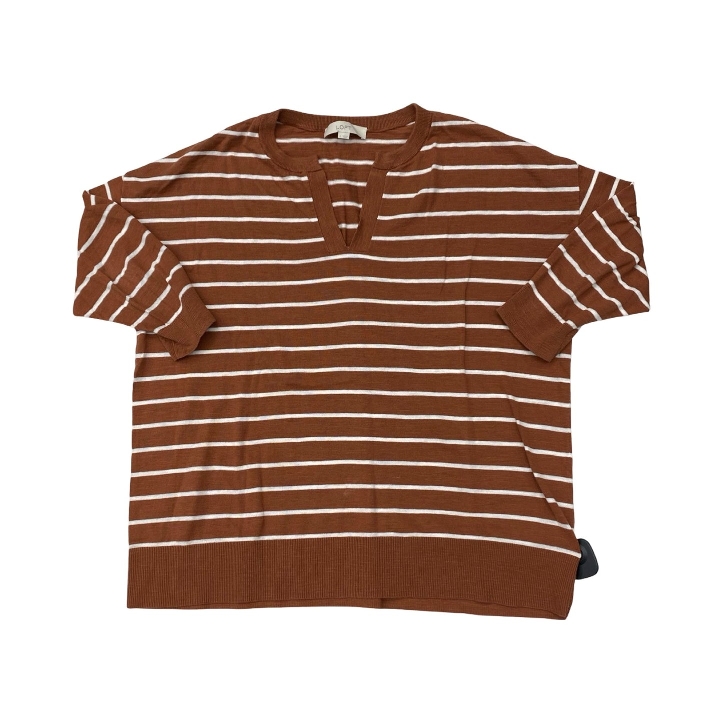 Sweater By Loft In Striped Pattern, Size:L