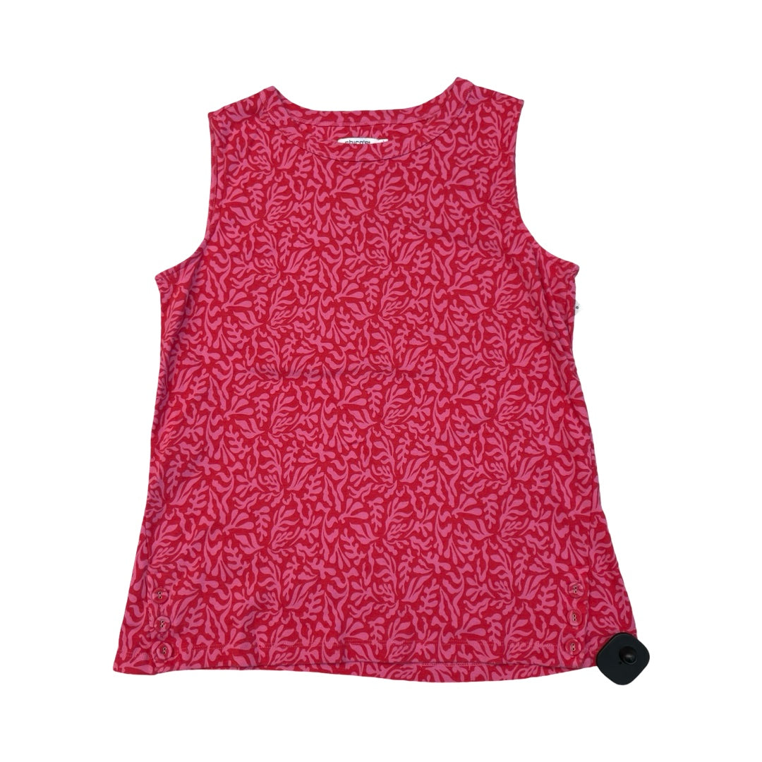 Top Sleeveless By Chicos In Multi, Size:M