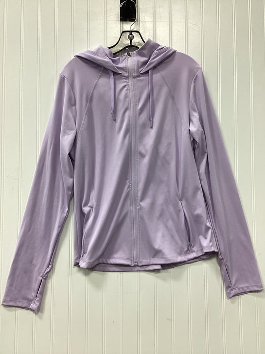Athletic Jacket By Jockey In Purple, Size:L