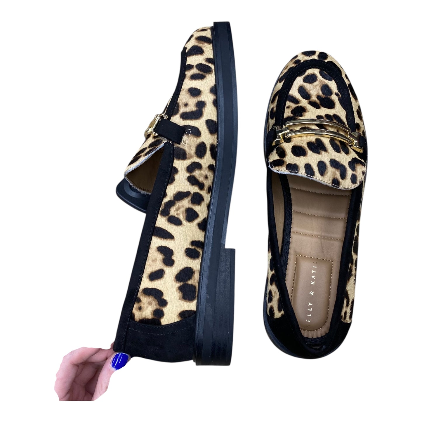 Shoes Flats By Kelly And Katie In Animal Print, Size:11