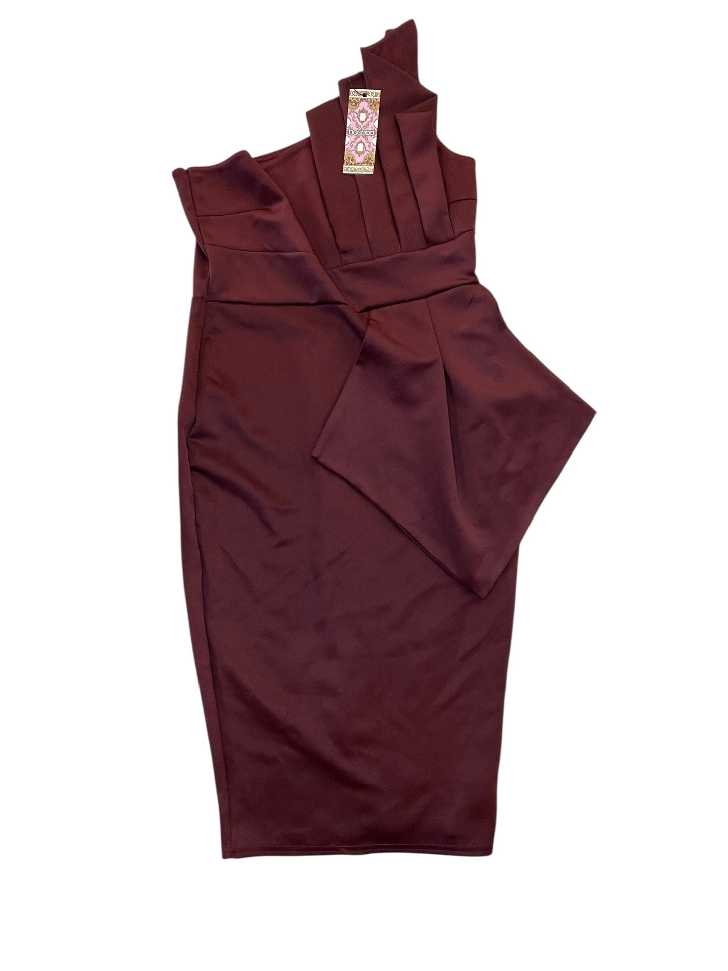 Dress Party Midi By Boohoo Boutique In Purple, Size:L