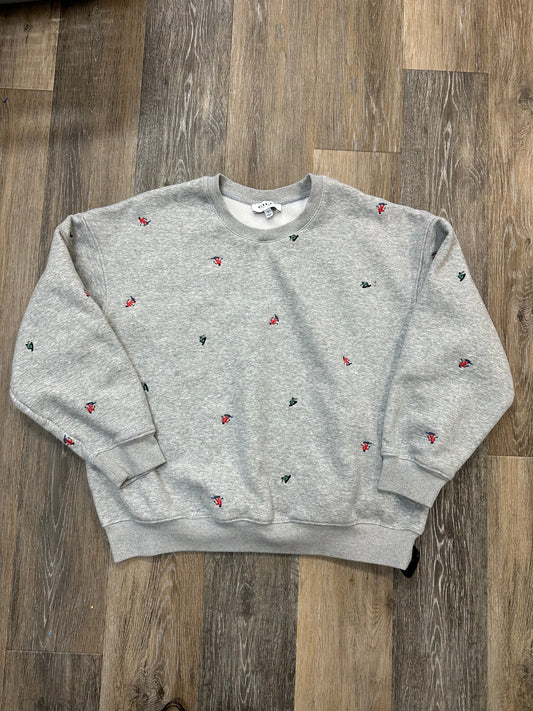 Top Long Sleeve By Gilli In Grey, Size: S