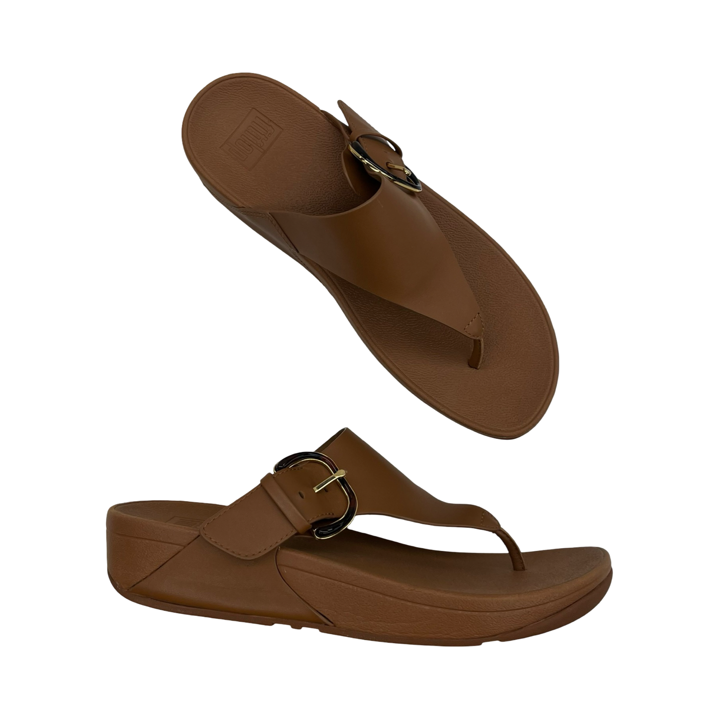 Sandals Flip Flops By Fitflop In Brown, Size:11