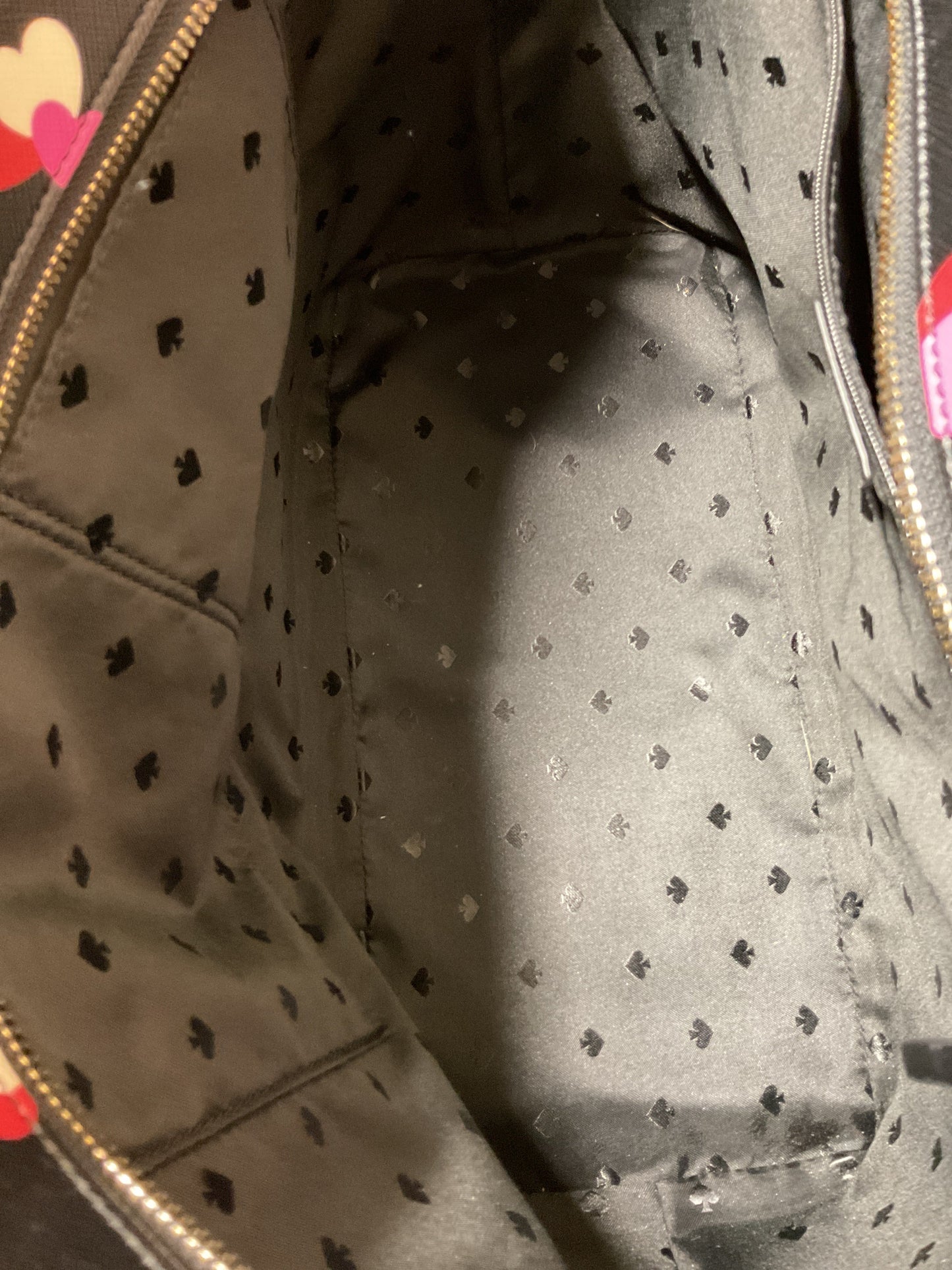 Handbag Designer By Kate Spade In Black & Pink, Size:Large