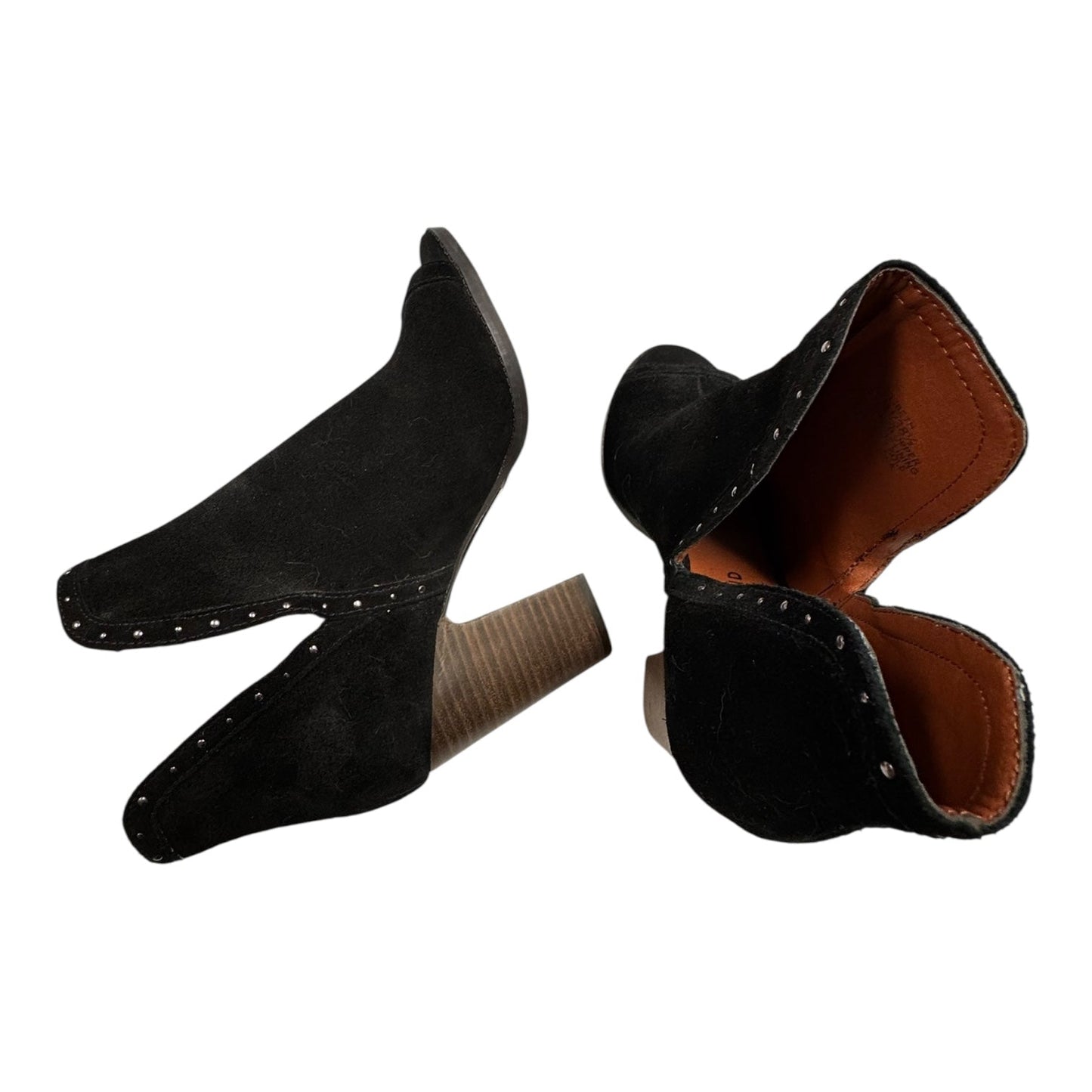 Sandals Heels Block By Lucky Brand In Black, Size:8.5