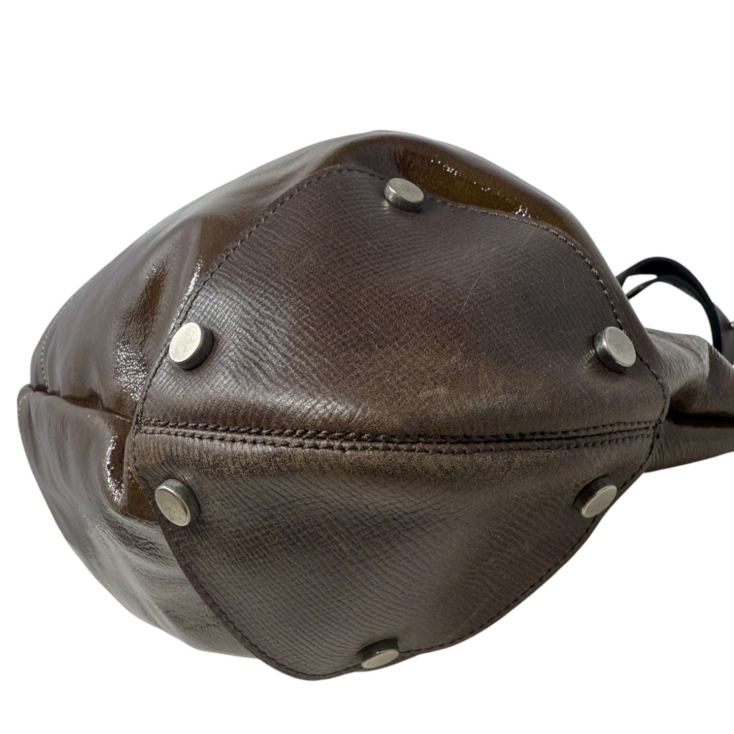 Patent Leather Balloon Bag Designer By Marni, Size: Large