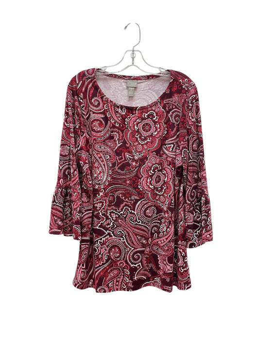 Top Ls By Chicos In Paisley Print, Size:M