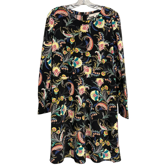 Dress Casual Midi By Loft In Black & Yellow, Size:M