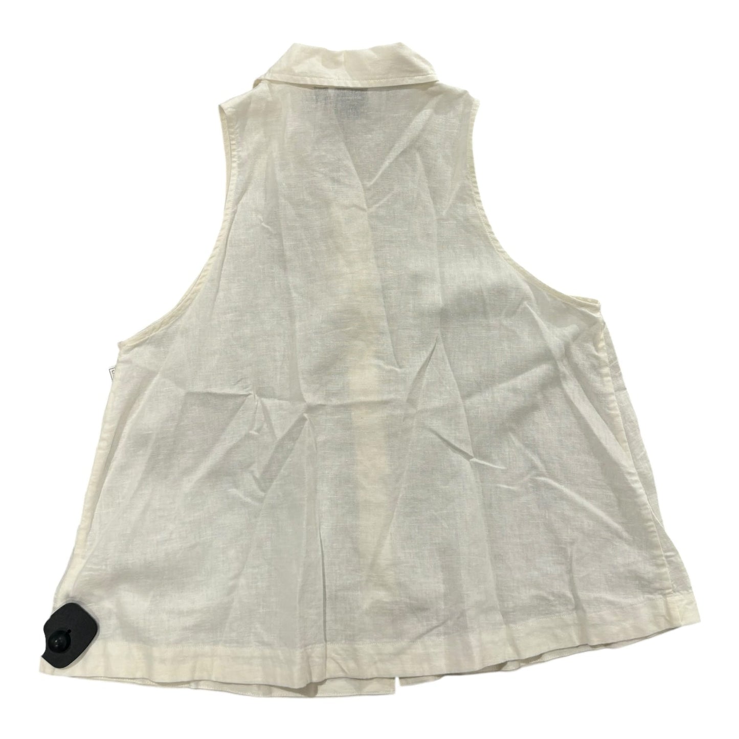 Top Sleeveless By Gap In Cream, Size:S