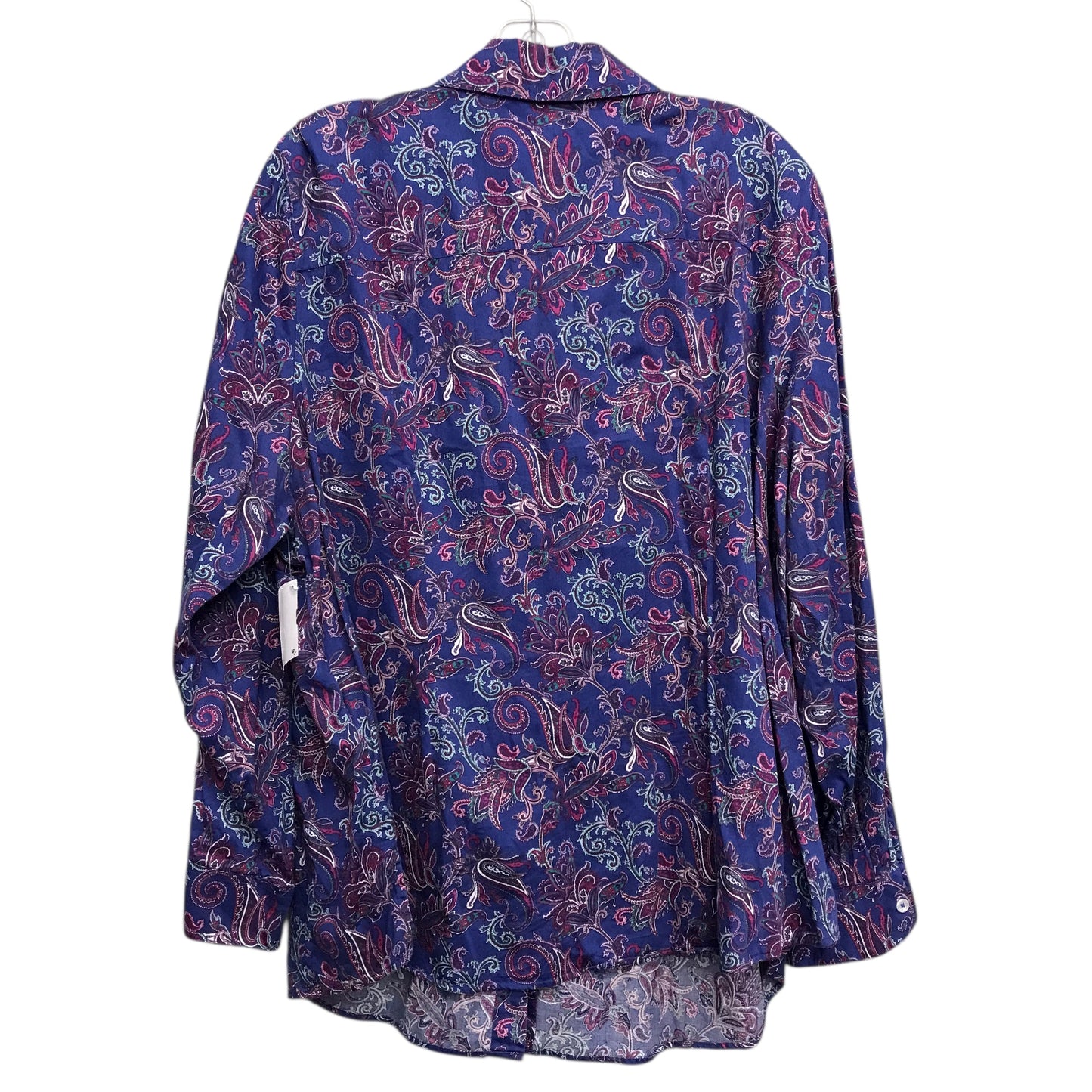 Top Ls By Foxcroft In Paisley Print, Size:2X