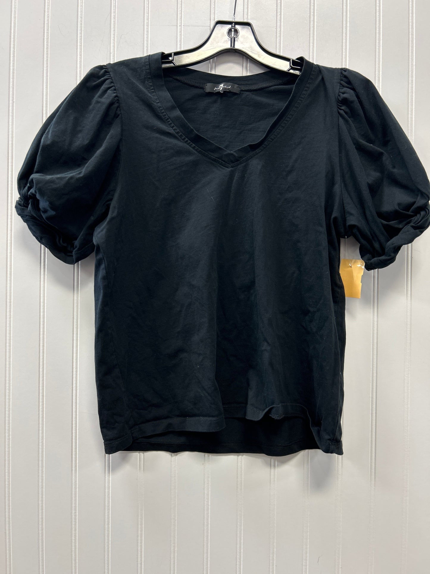 Top Ss By 7 For All Mankind In Black, Size:L