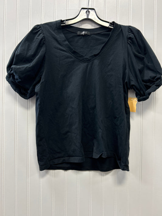 Top Ss By 7 For All Mankind In Black, Size:L