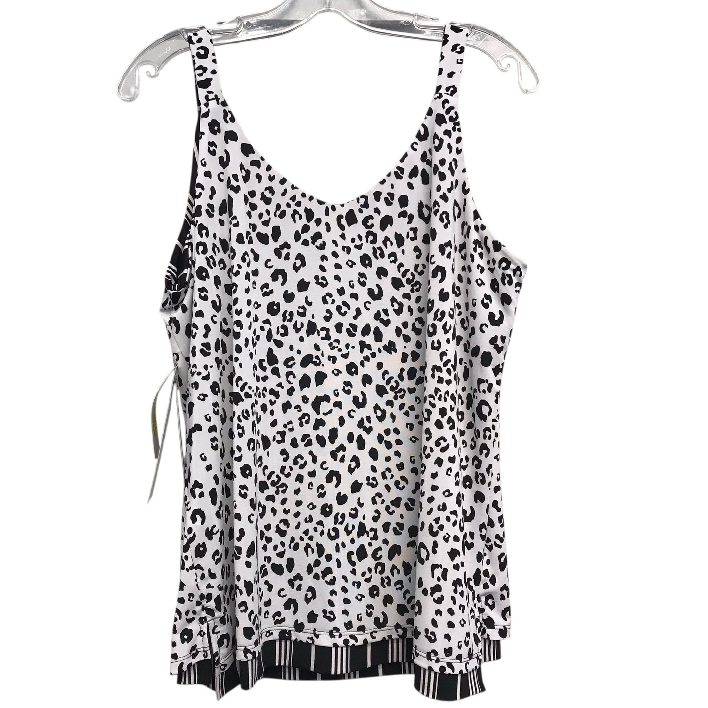 Top Sleeveless By Nygard Peter In Black & White, Size:M