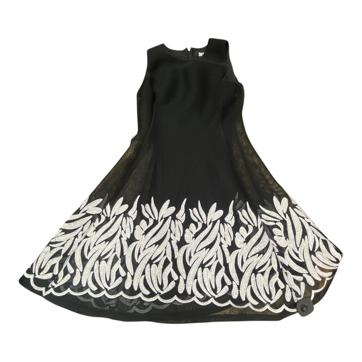 Dress Party Midi By Dkny In Black & White, Size:4