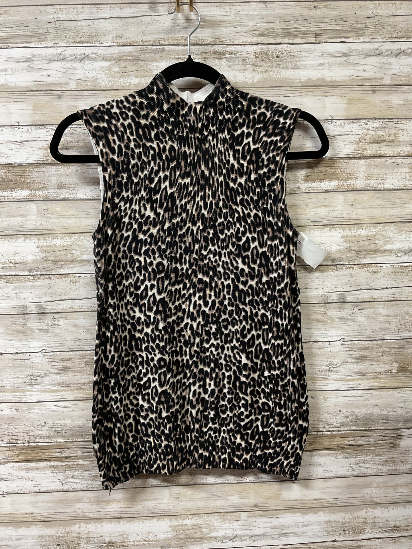 Top Sleeveless By Cable And Gauge In Animal Print, Size:M