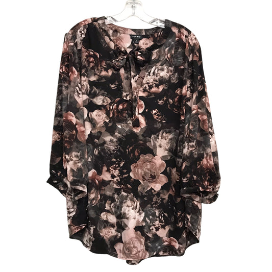 Top Ls By Torrid In Floral Print, Size:3X