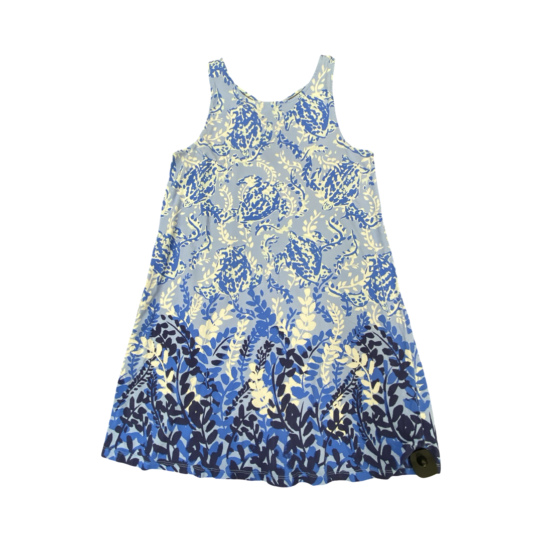 Dress Designer By Lilly Pulitzer In Blue & White, Size:M