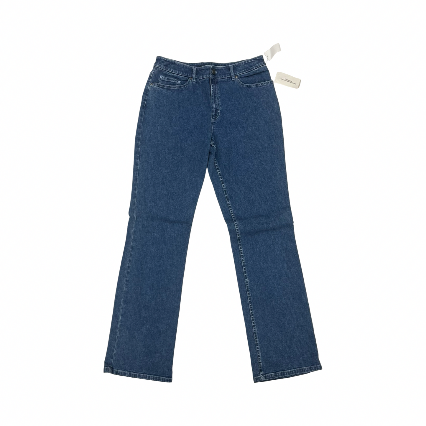 Jeans Boot Cut By Tahari In Blue Denim, Size:8